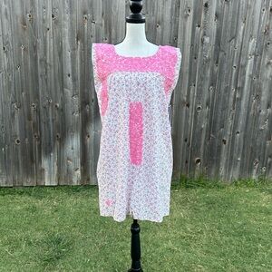 J. Marie The Rosalee Pink Floral Embroidered Mini Dress NWT